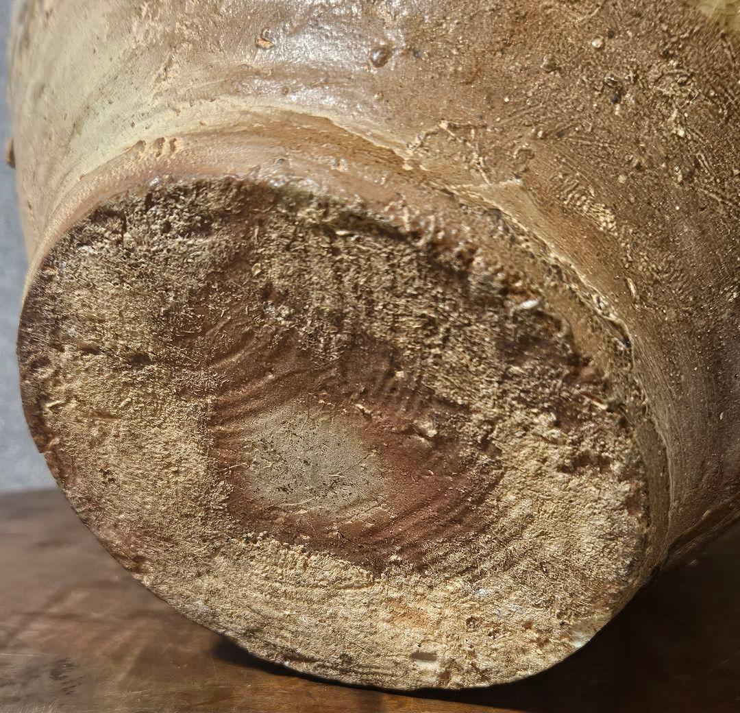 中国古陶磁器　古代中国陶器　中国古代壺 越州窯青磁　双耳大壺　高　約27.1cm