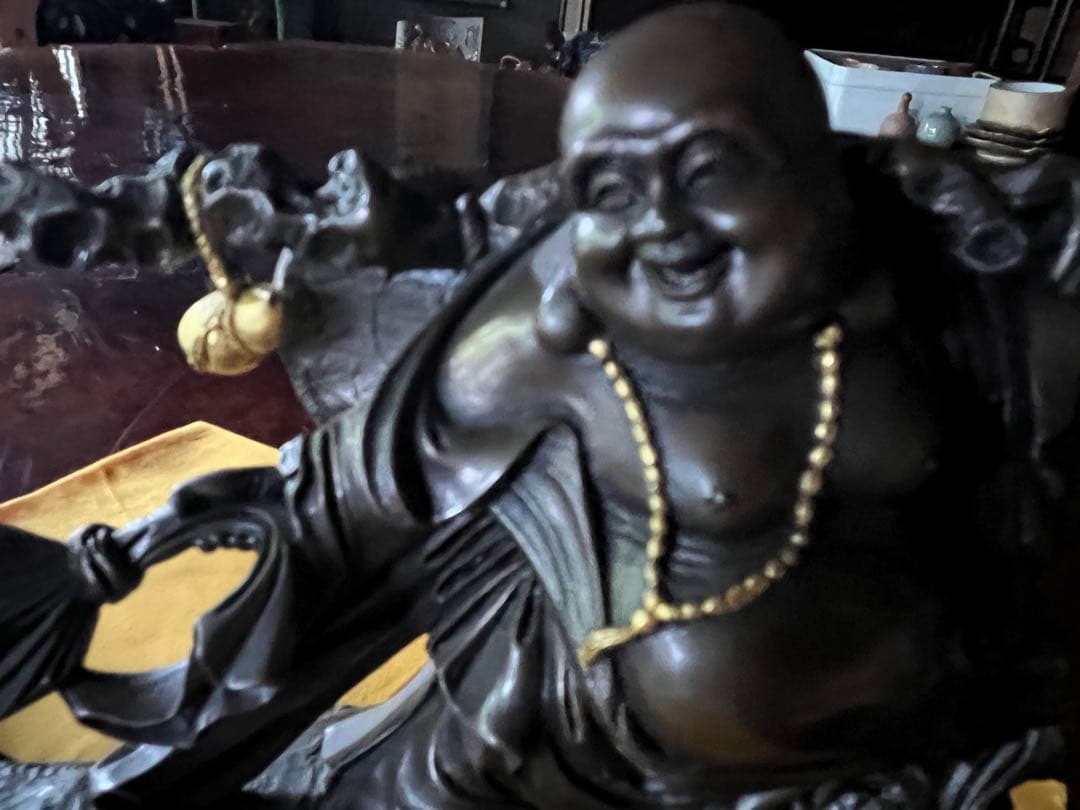 高岡銅器　置物　布袋さん