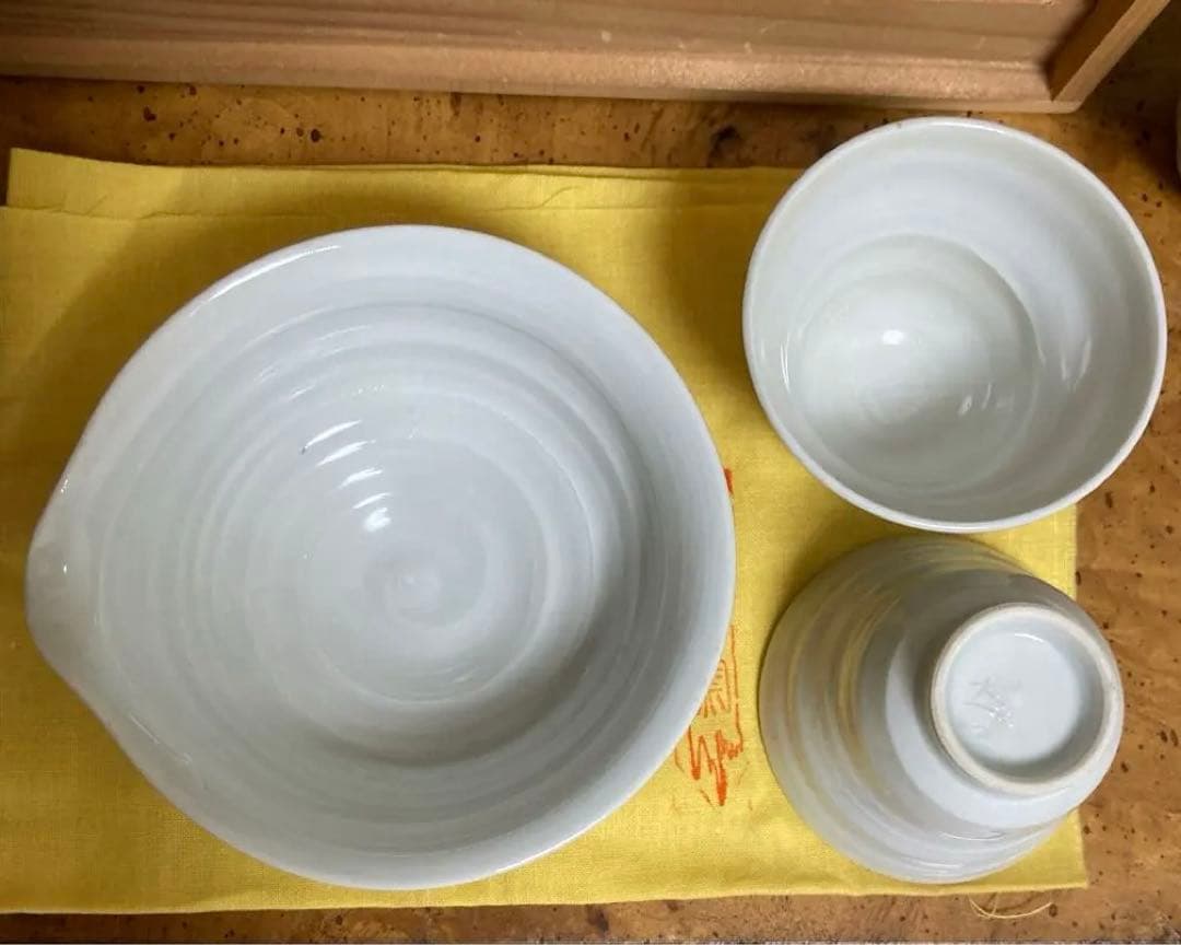 在銘】人間国宝 朴世琦 奇泉窯 小さな煎茶器セット 玉露 作家物 共