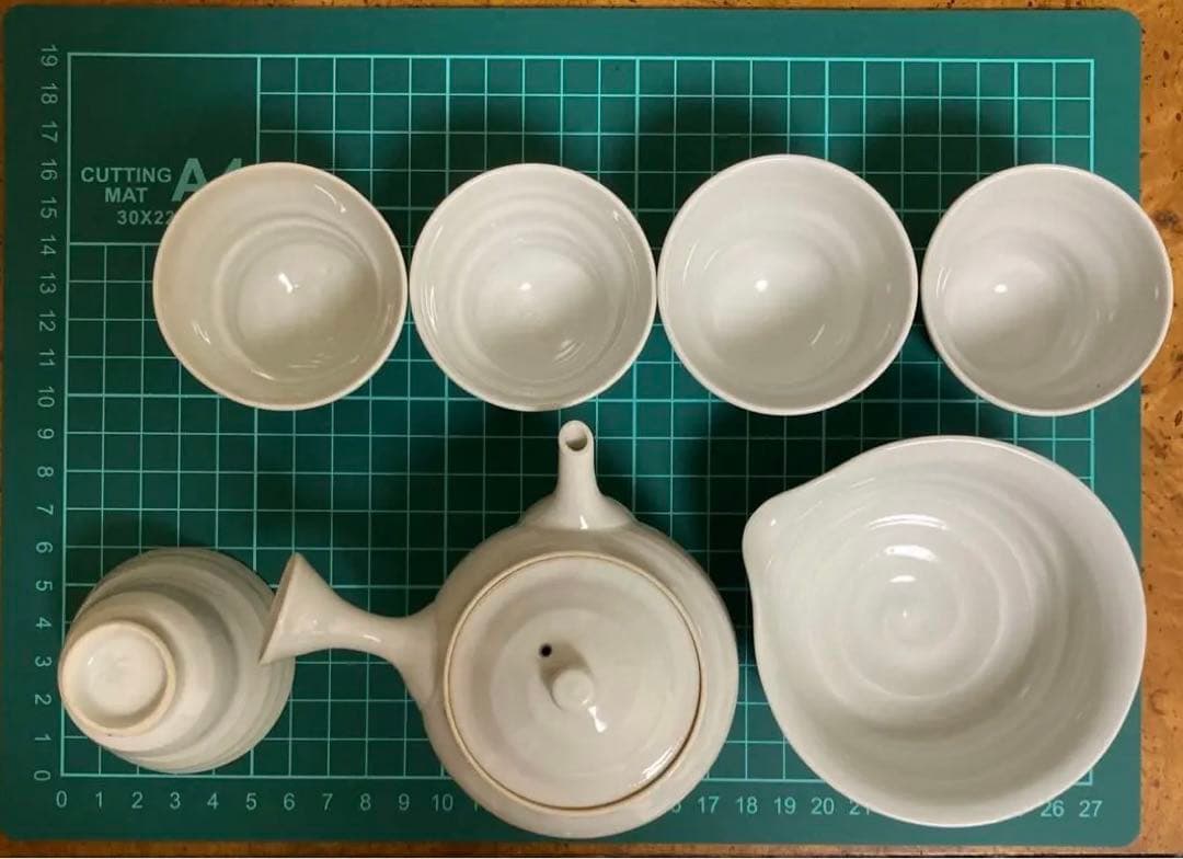 在銘】人間国宝 朴世琦 奇泉窯 小さな煎茶器セット 玉露 作家物 共