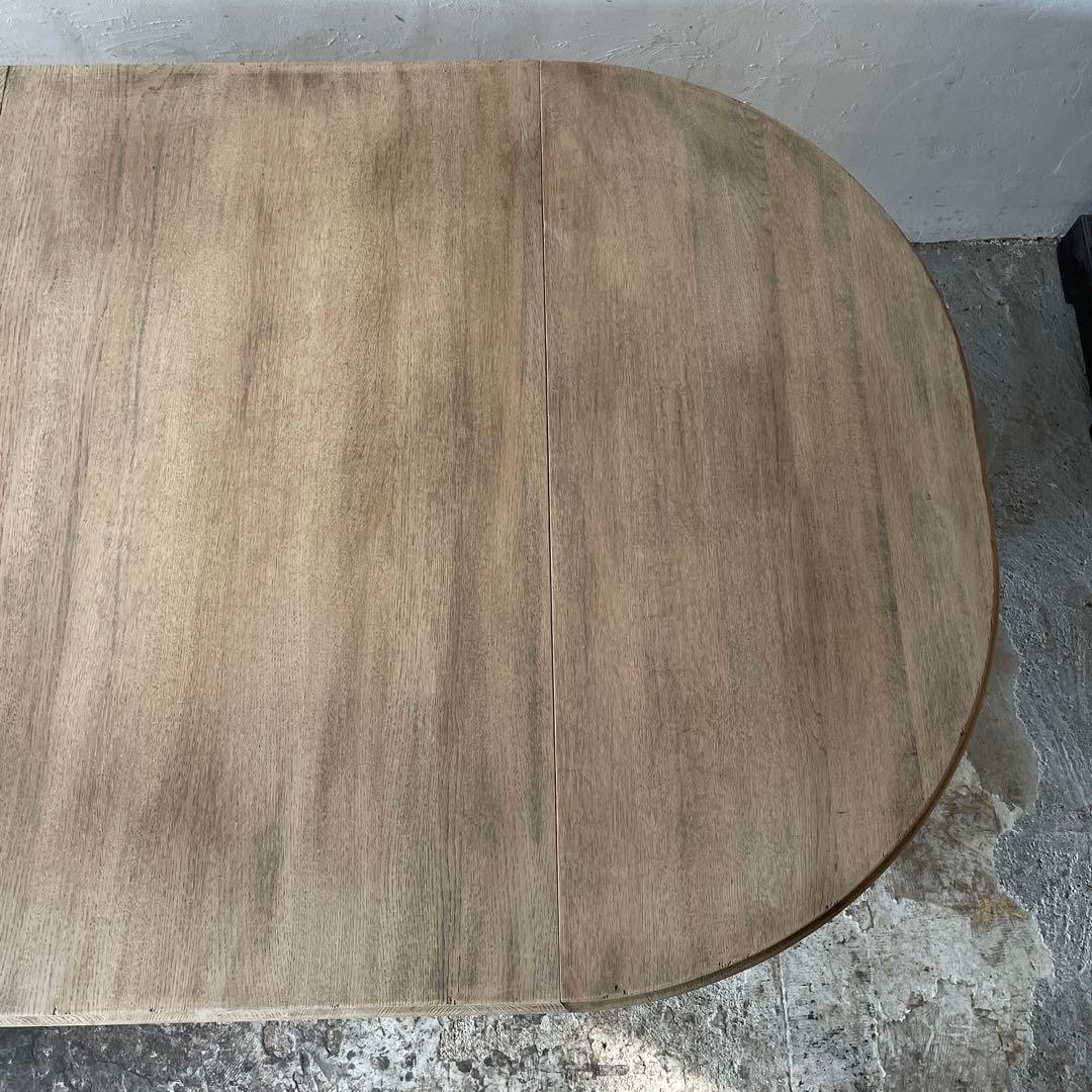 ビンテージ　ドロワーゲートレッグテーブル ドロップリーフテーブル 剥離