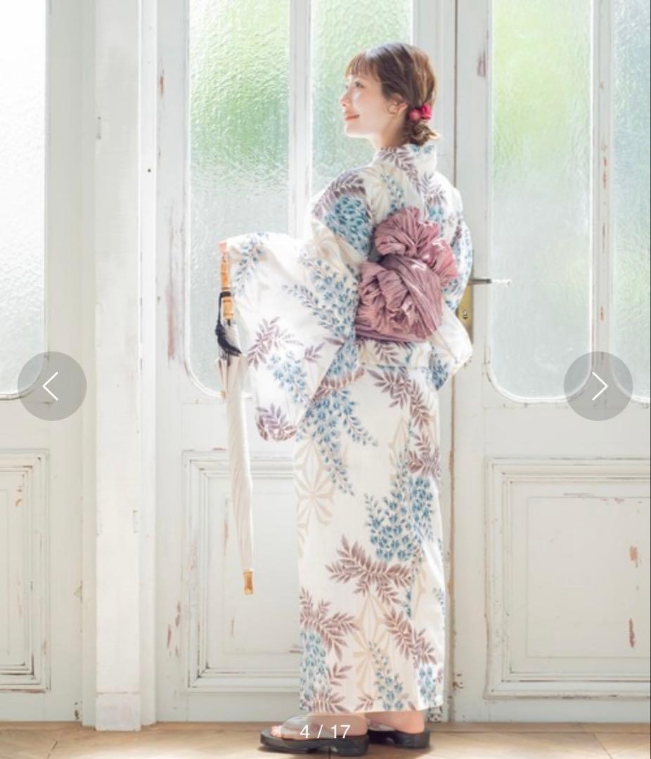 T⭐︎【新品】maru × utatane 浴衣、帯、下駄3点セット