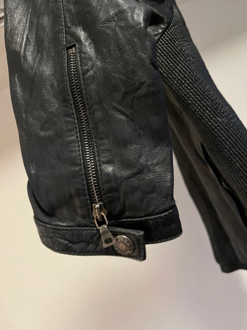 PRADA 2009年 ライダースジャケット 本革 48 - メルカリ