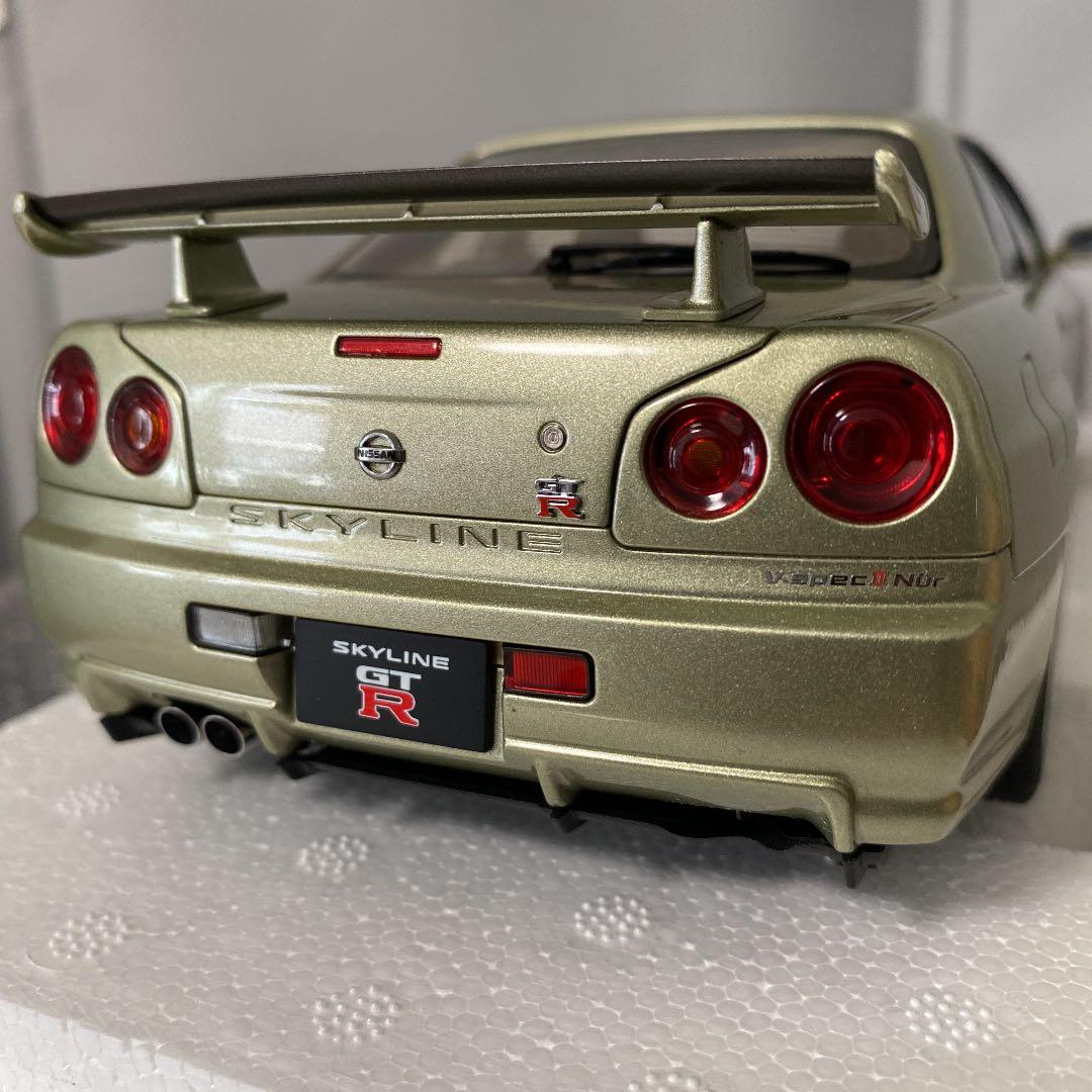 オートアート 1/18 スカイライン GT-R R34 Vスペック Ⅱ BBS - メルカリ