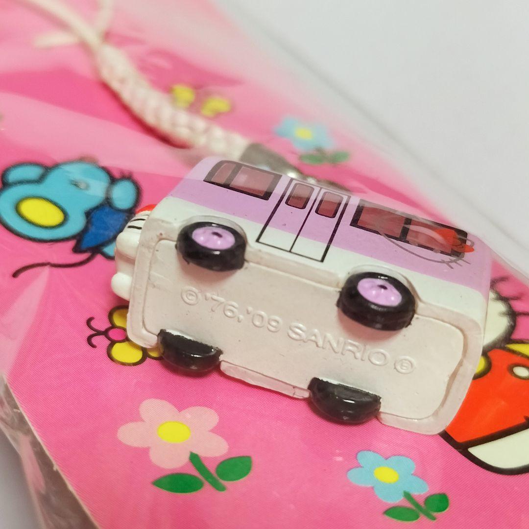 希少　レア　日本カーソリューションズ　ハローキティバス　ストラップ ピンク　根付
