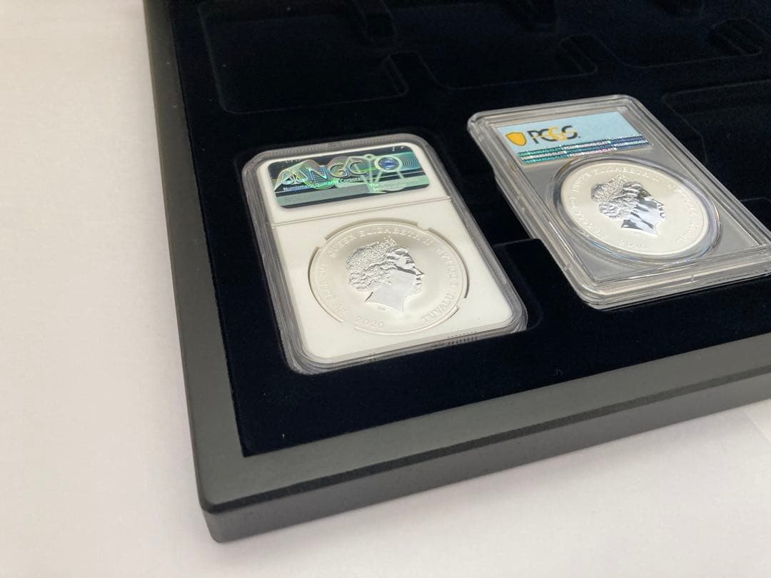 スラブコインケース スラブホルダー 木製 10枚用 新品 NGC PCGS スラブ