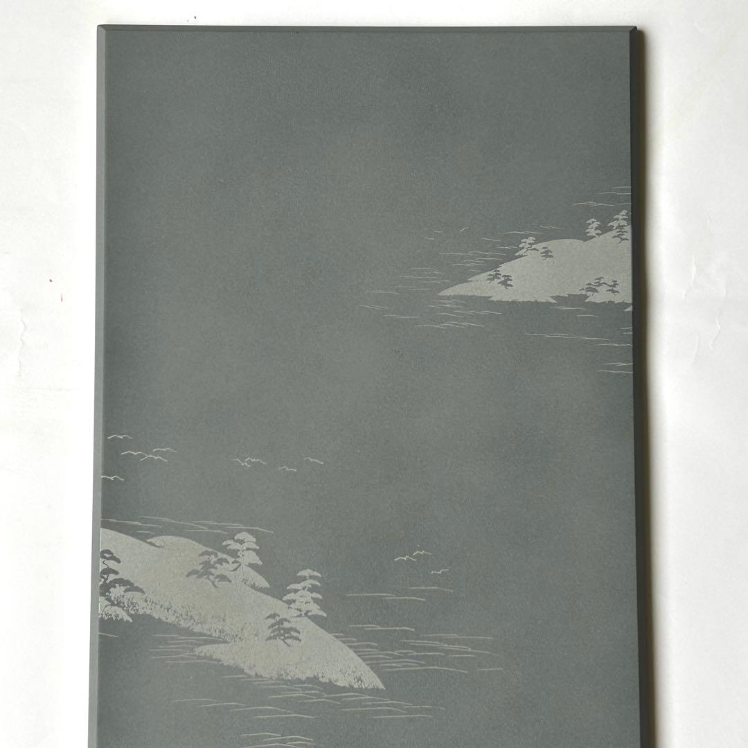 未使用】アートパネル 現代版掛け軸 掛け軸 インテリア 利久 州浜 枯山水