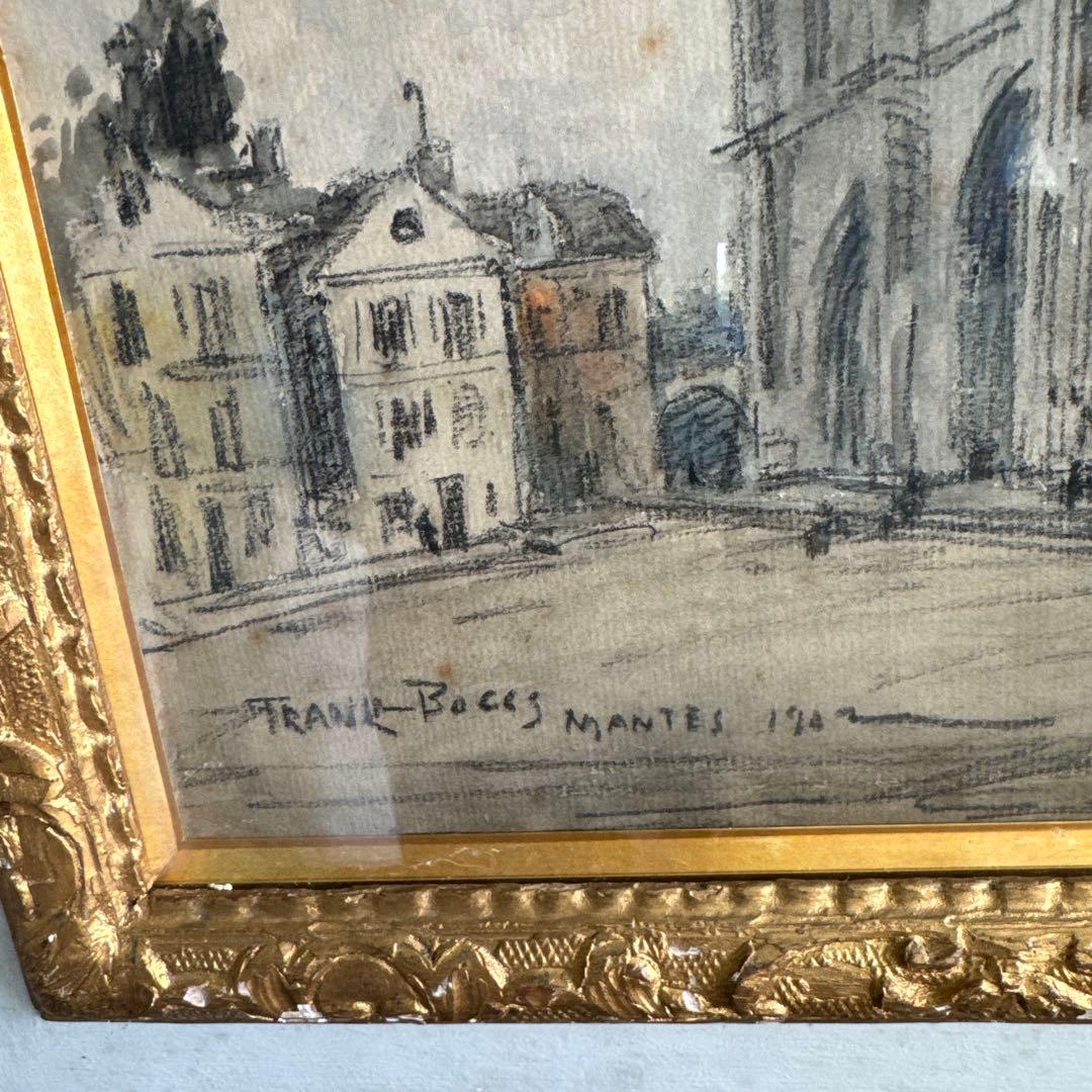 フランク.マイヤー.ボッグ 水彩 輸入 約90年