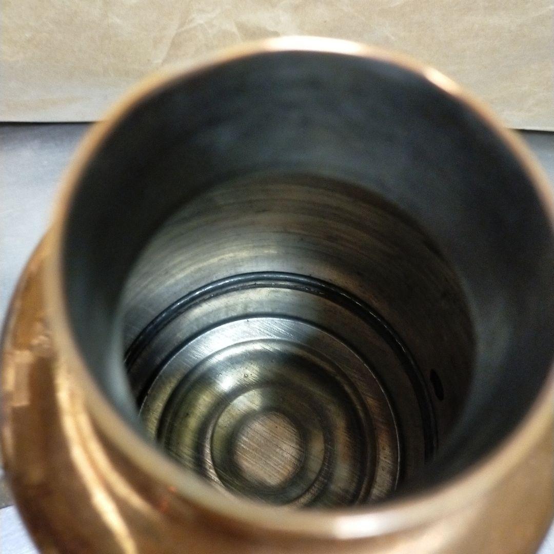 ヴィンテージ 銅製オイル缶 イタリア 大、小セット オリーブオイル入れ