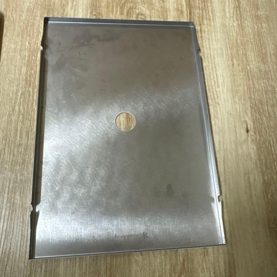 スノーピーク スライドトップハーフ竹 2枚 ステンレストレー 1枚