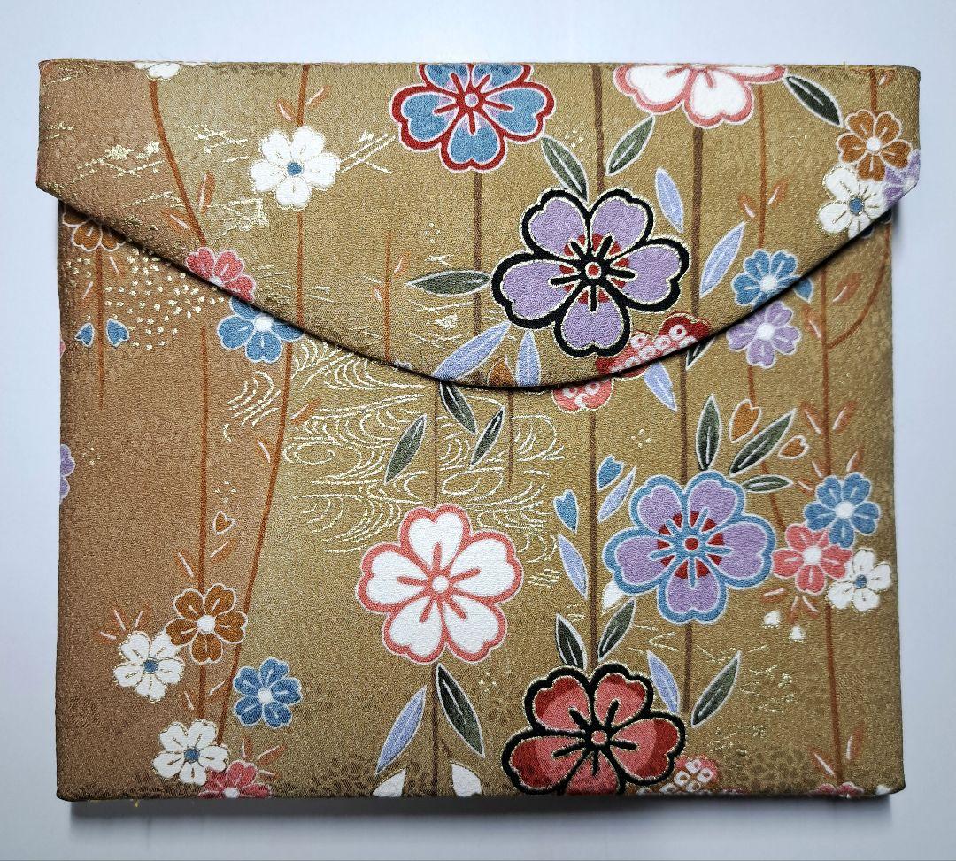 茶道具☆袱紗挟み☆枝花文ブラウンカーキ - メルカリ