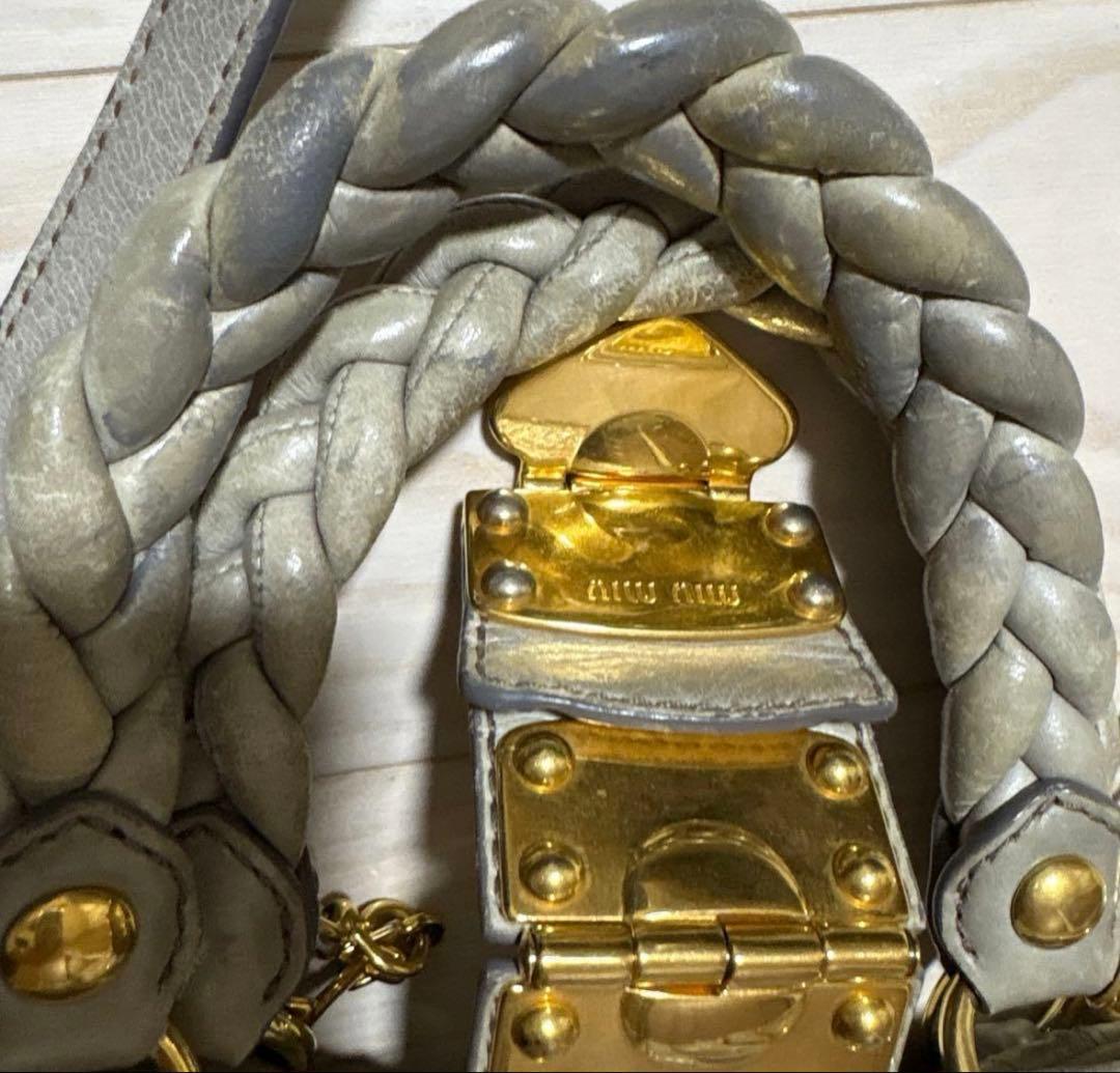 バッグ miu miu vitello lux 2way hand bag 2WAY