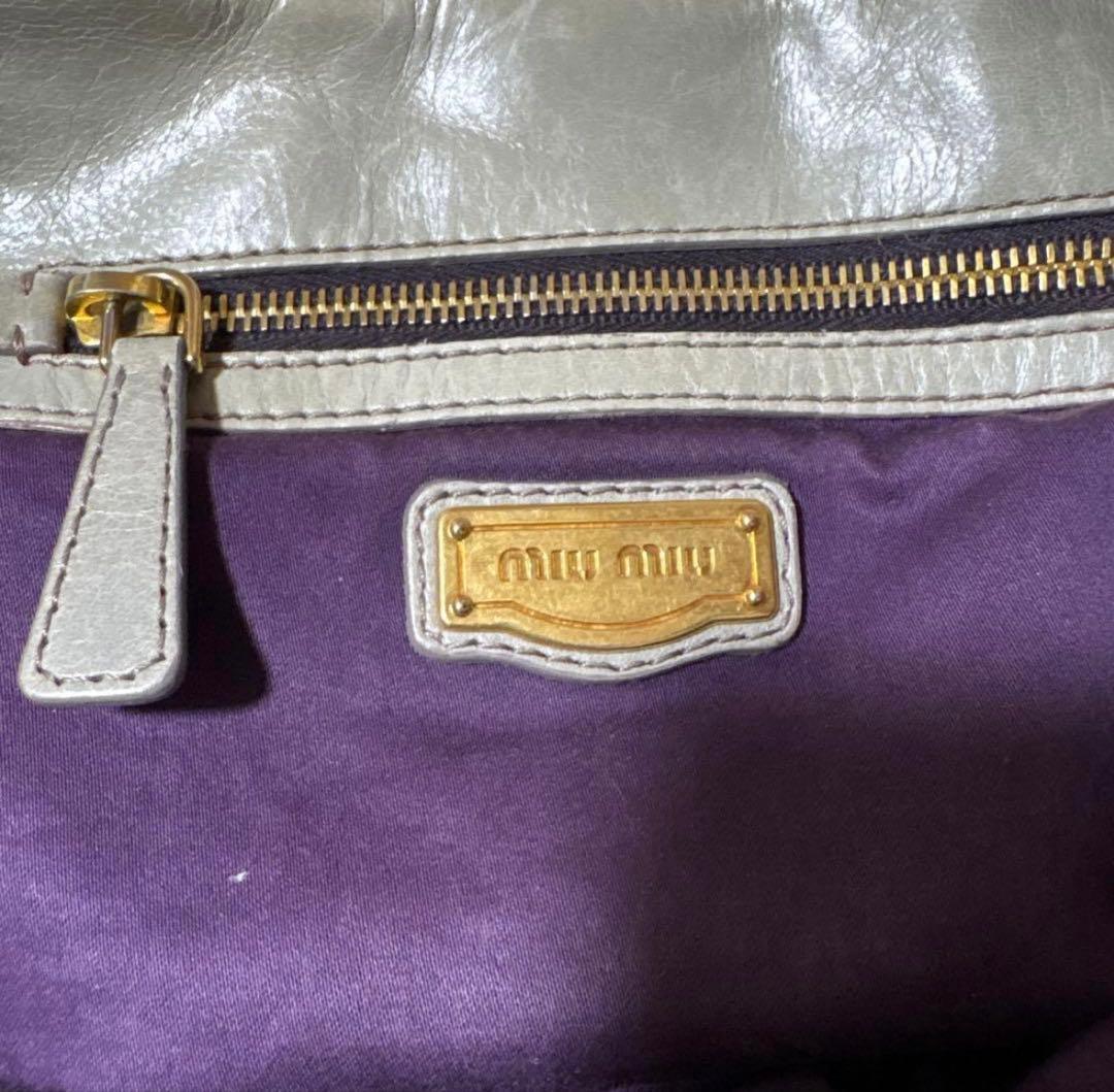 バッグ miu miu vitello lux 2way hand bag 2WAY