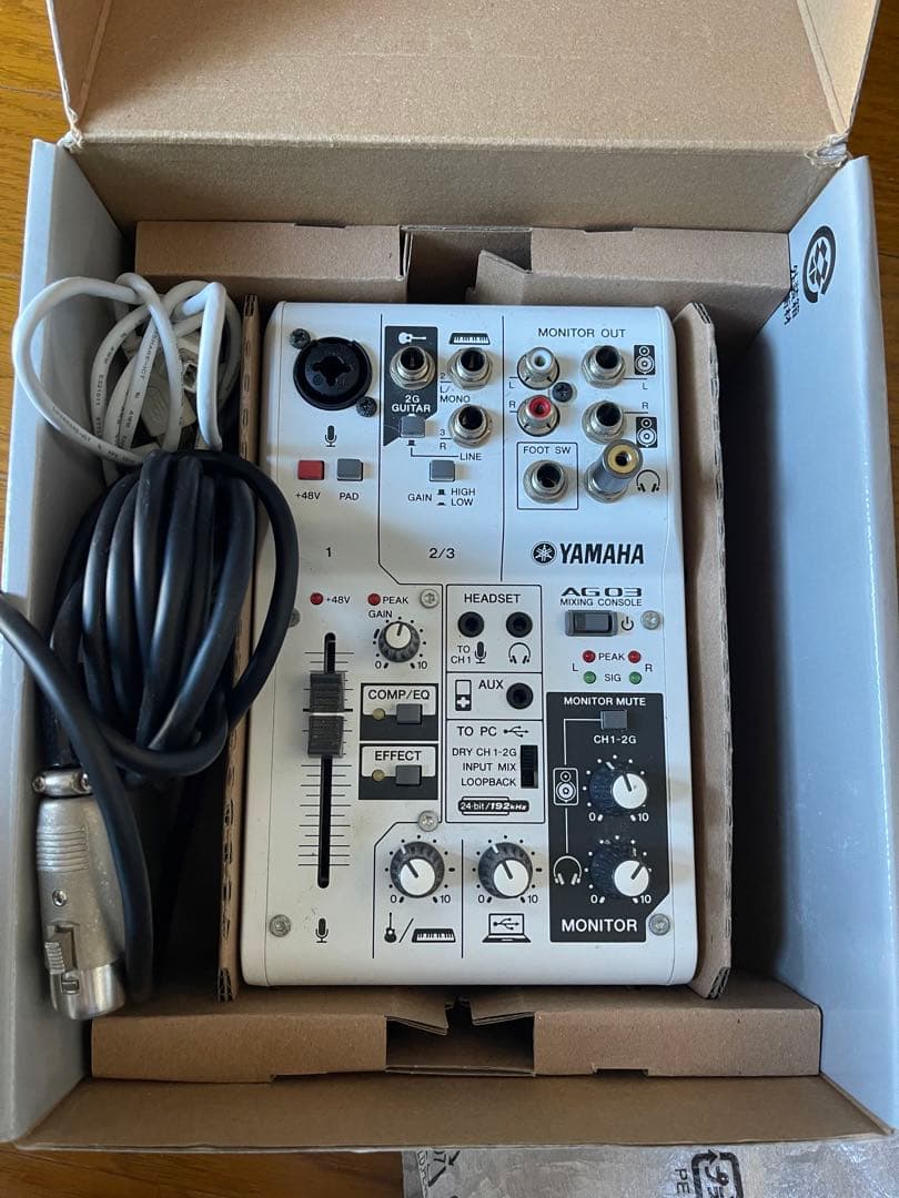 DJ機材 YAMAHA AG03+Audio technica AT2020 YAMAHA AG03 + audio technica AT2020 セット YAMAHA AG03、AT2020