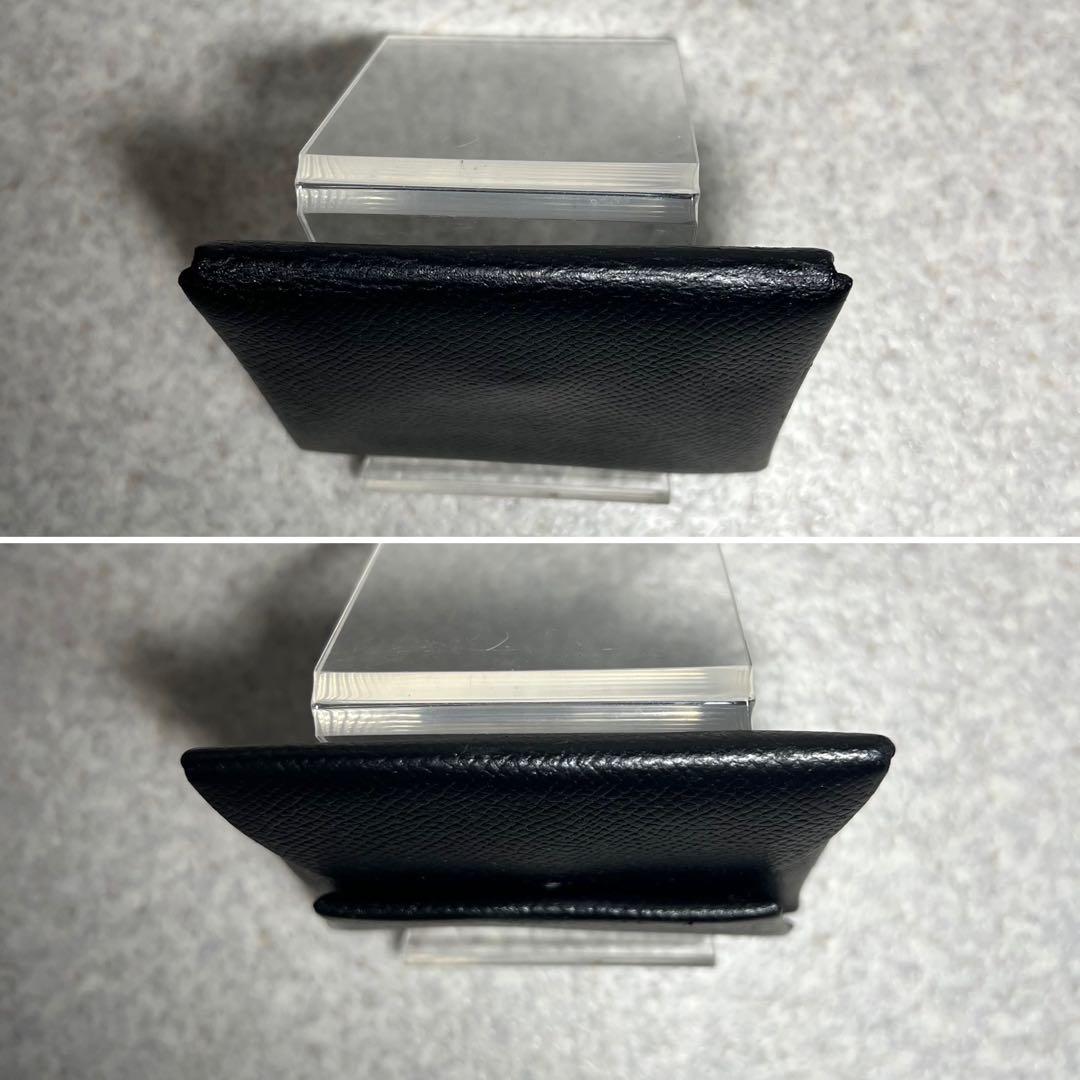 HERMES バスティアブラック レザー ケース