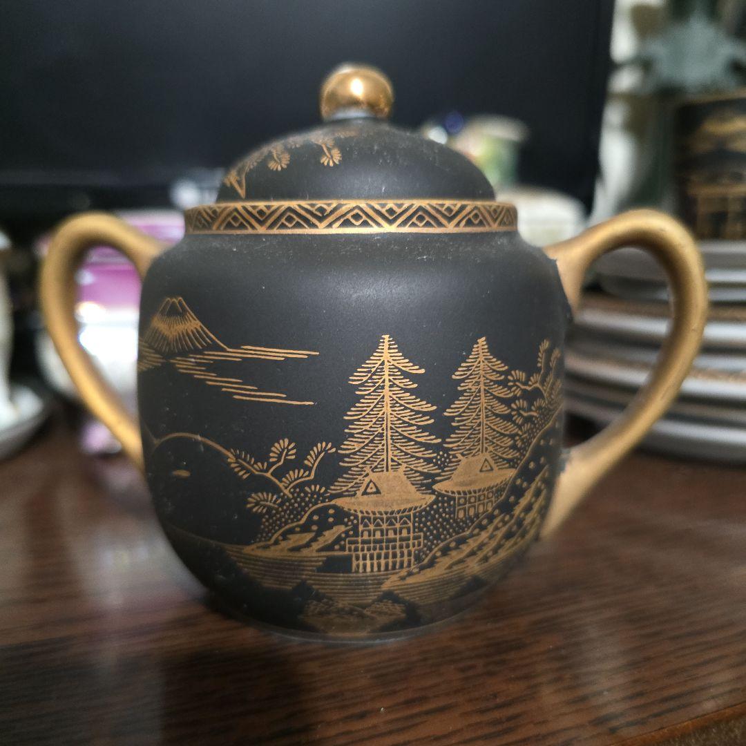 九谷焼アンティークシュがーポット - メルカリ