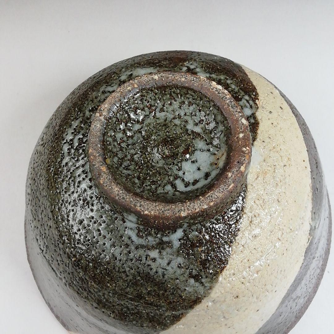 T11 茶碗 『斑唐津手 茶碗』『奥村考山造』 共箱 抹茶碗 茶道具