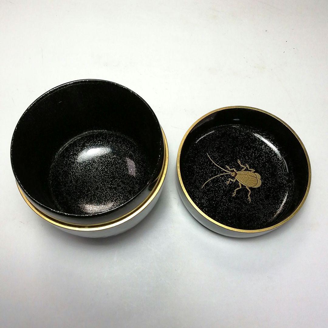 S716棗『秋の宵』『月に秋草内鈴虫蒔絵』『志路川作』共箱茶道具