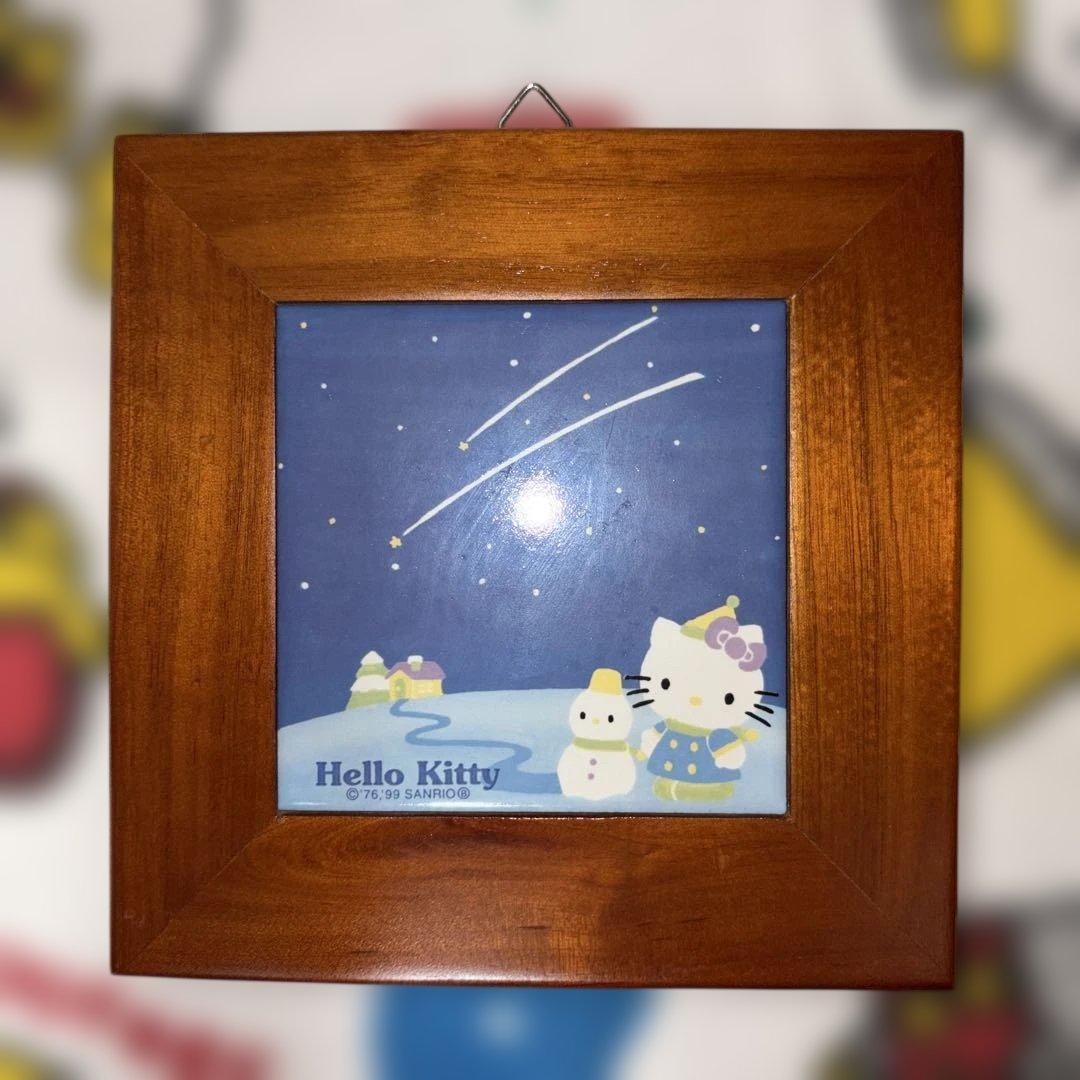 超激レア・レトロ】SANRIO ハローキティ 四季のタイル画 デコレーション