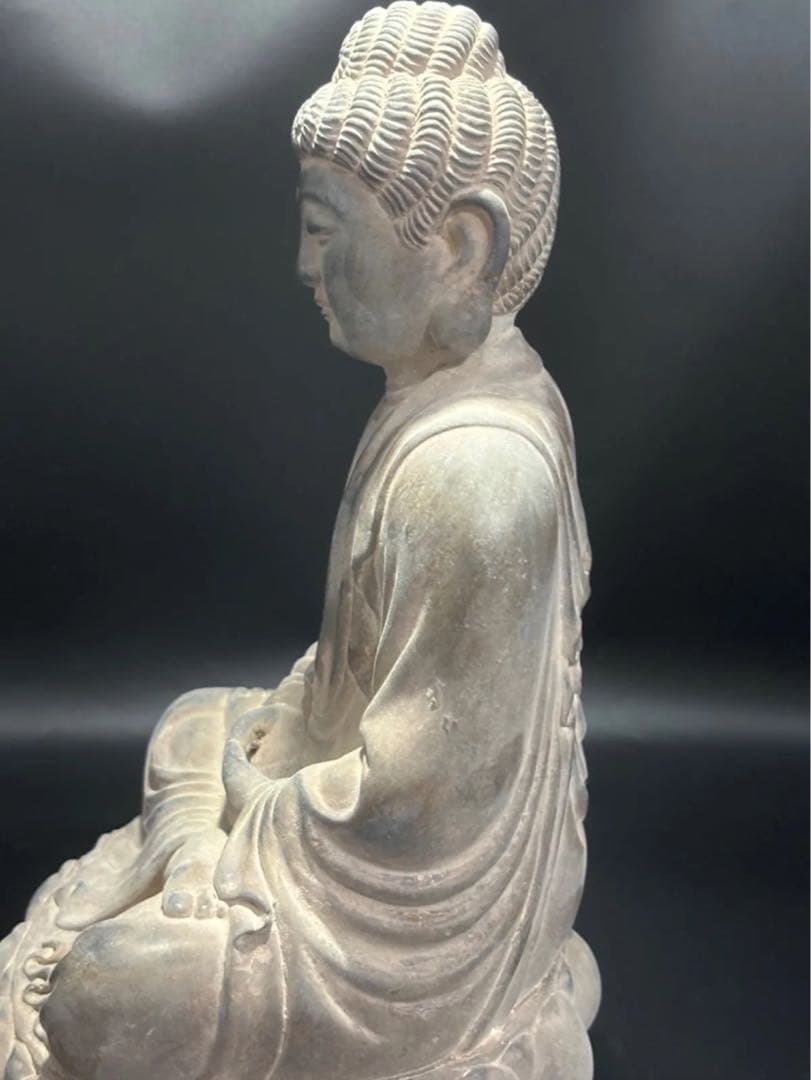 仏教 石仏 如来 細工彫刻 釈迦 縁起物 お釈迦様 釈迦如来 石彫仏像