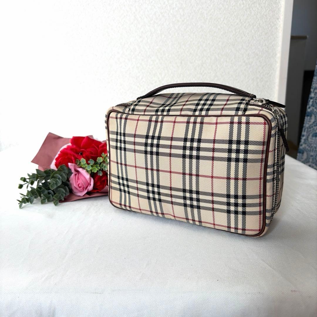 豪華 BURBERRYバーバリー ノバチェック柄 ビジネスケース×ポーチ セット