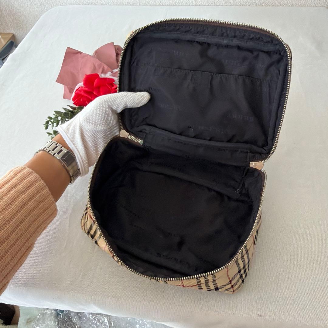 豪華 BURBERRYバーバリー ノバチェック柄 ビジネスケース×ポーチ セット