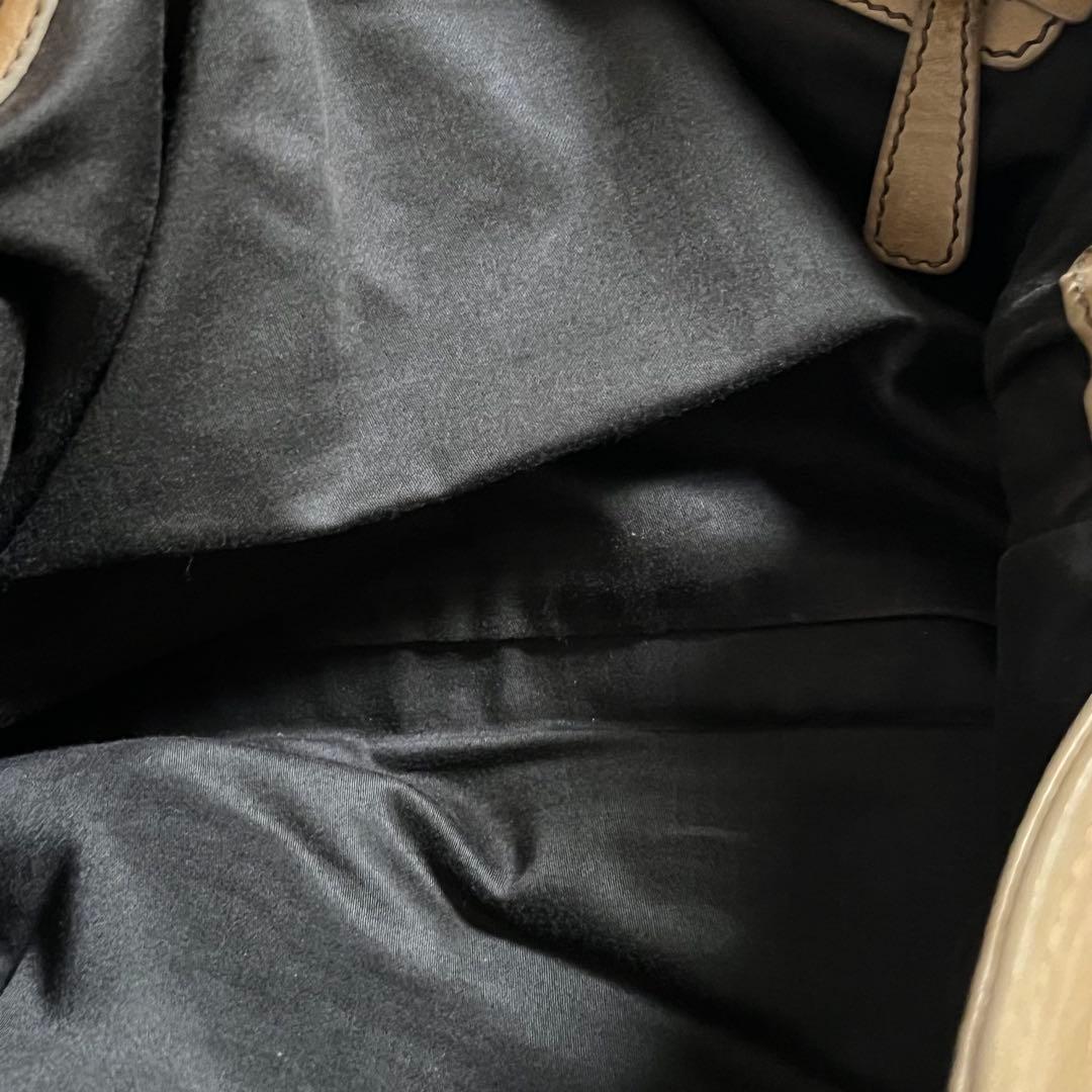 ミュウミュウ miu miu レザー ブラウン ゴールドロゴ ショルダーバッグ