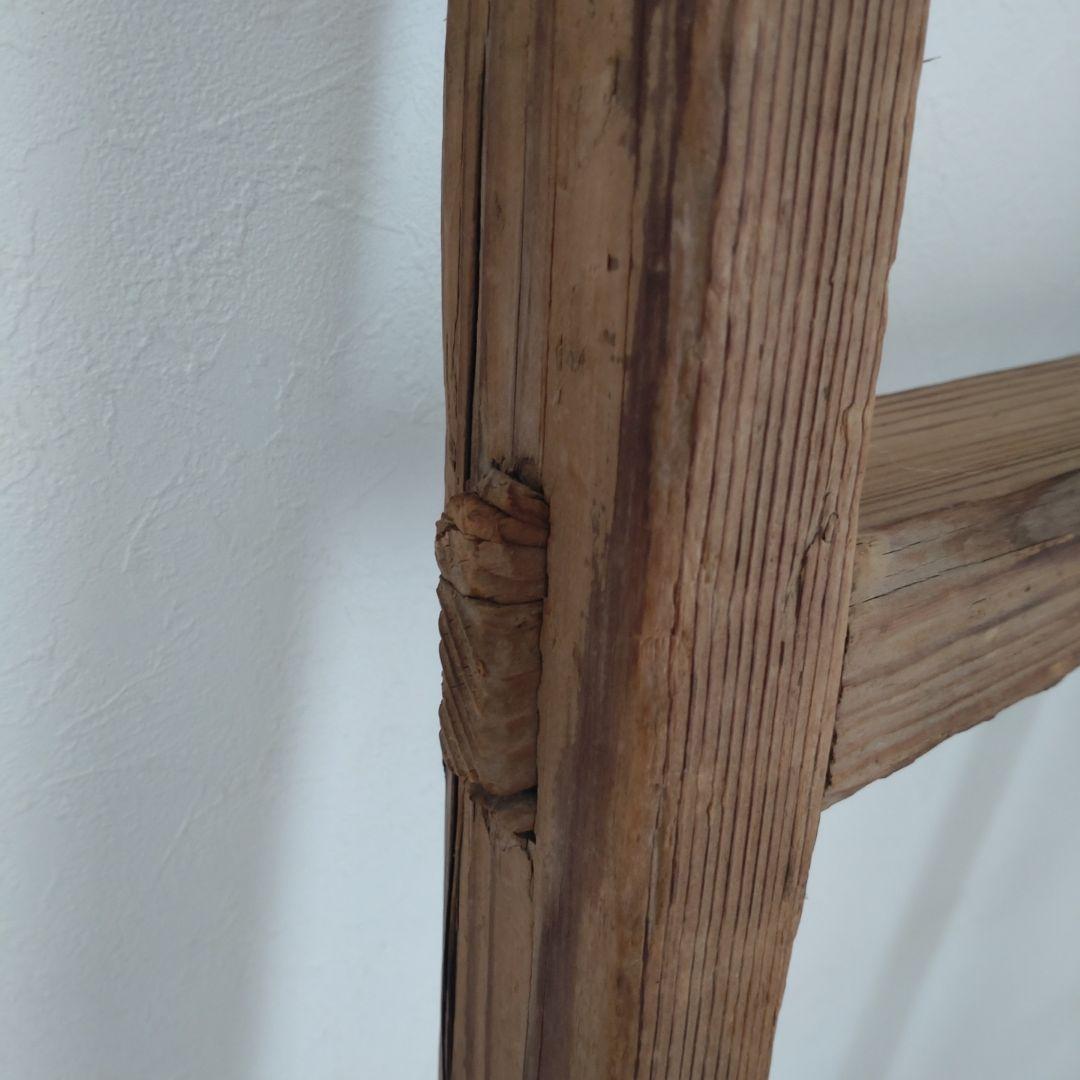 アンティーク ハシゴ ナチュラル 木造足場材