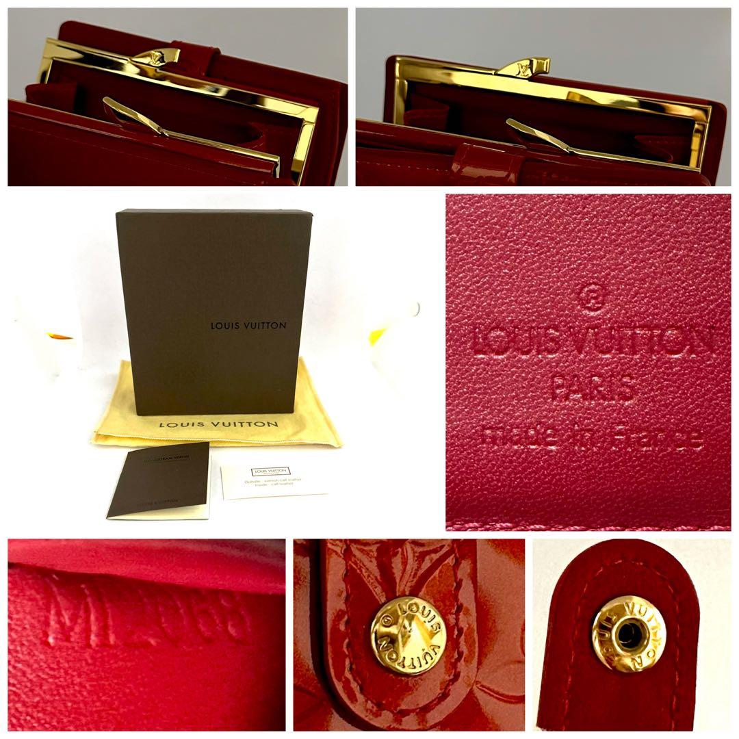 お時間限定値下‼️新品未使用品‼️人気高い‼️ VUITTON ヴェルニ　赤　ガマ口