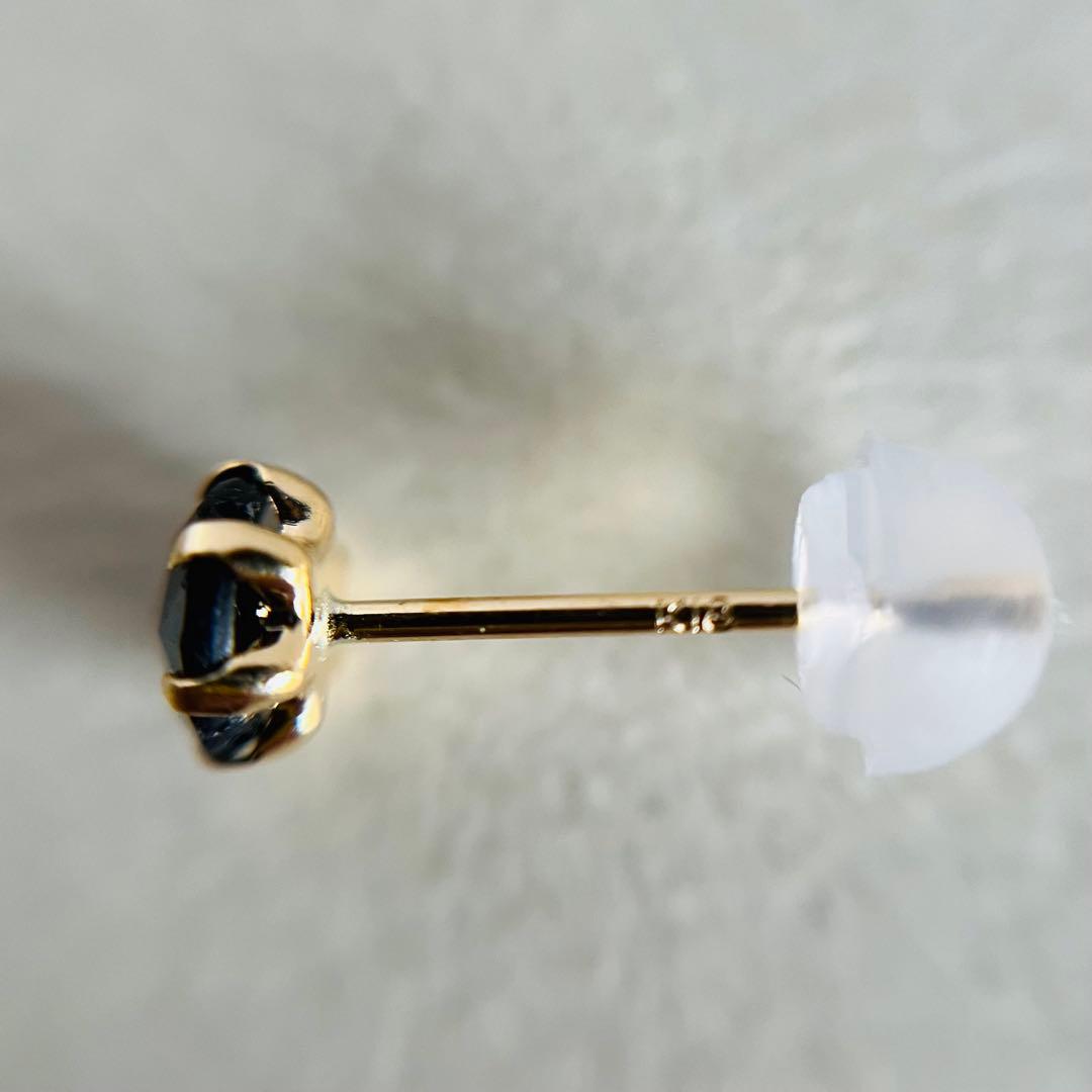 【スペシャルセール☆】 K18 ブラックダイヤモンド 0.50ct ピアス 2