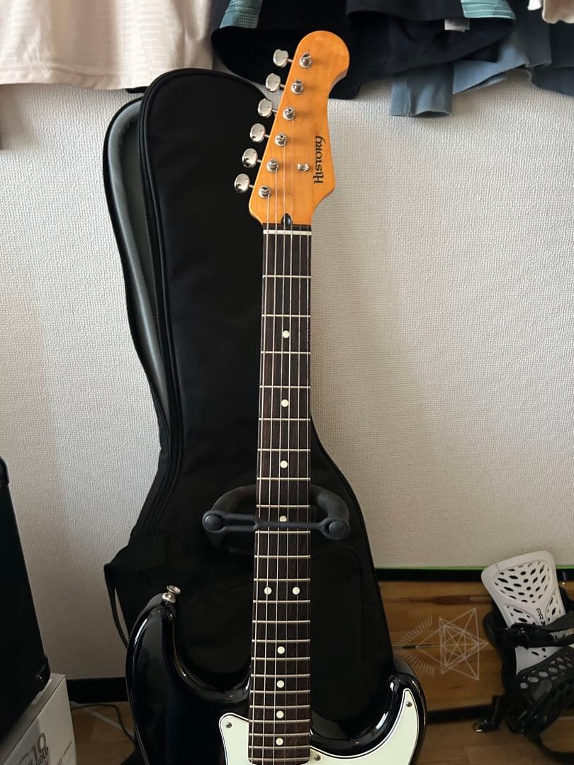 エレキギター ブラック history その他付属品付き