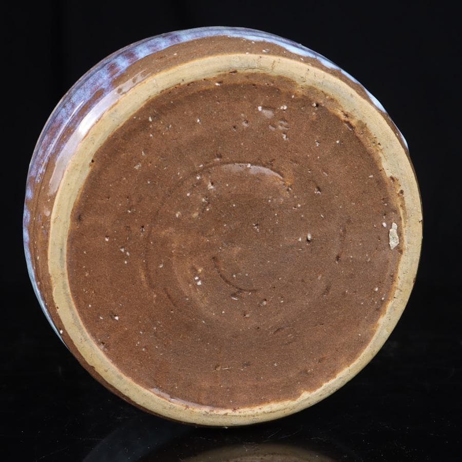 Y3107-2 茶道具 康起造 萩焼水指 共箱 替え蓋付 R.R.R