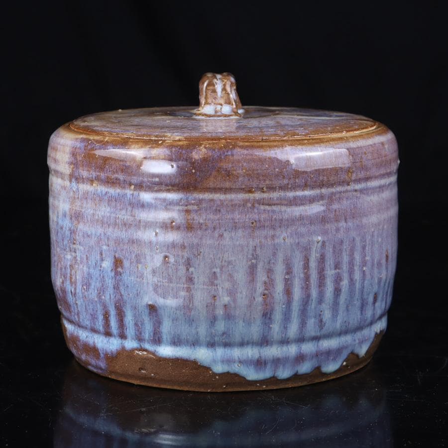 Y3107-2 茶道具 康起造 萩焼水指 共箱 替え蓋付 R.R.R - メルカリ