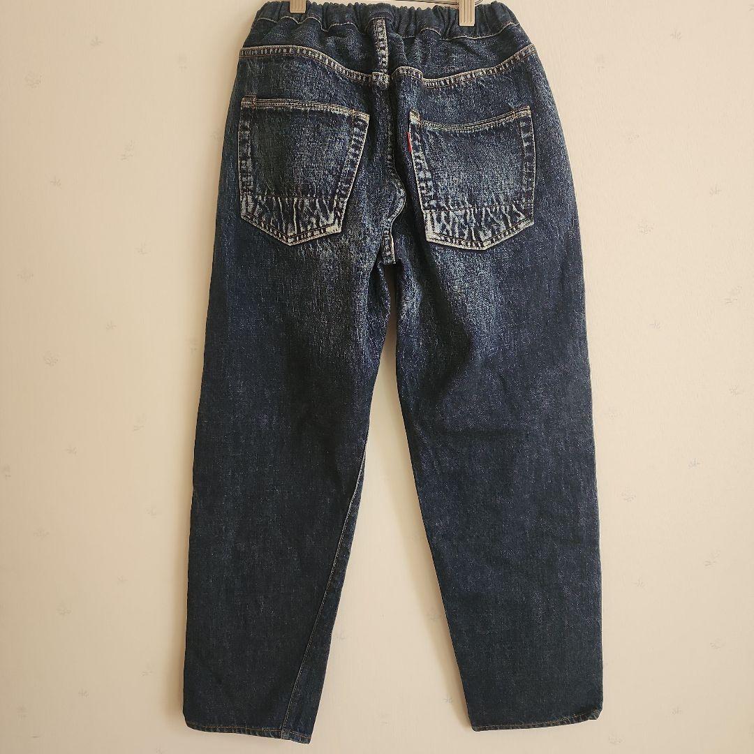 未使用品 デニム&ダンガリー 刺繍付きイージーデニムパンツ 01 150 SM