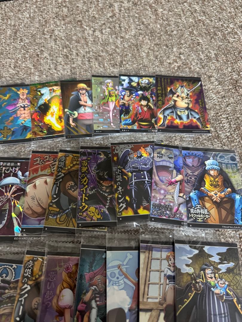 280枚以上】ウエハースカードまとめワンピース、呪術、鬼滅