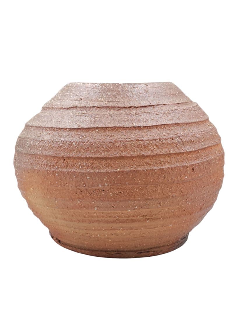 太田實】『信楽 大壷』在印 桐共箱 真作保証 花器 花瓶 壺