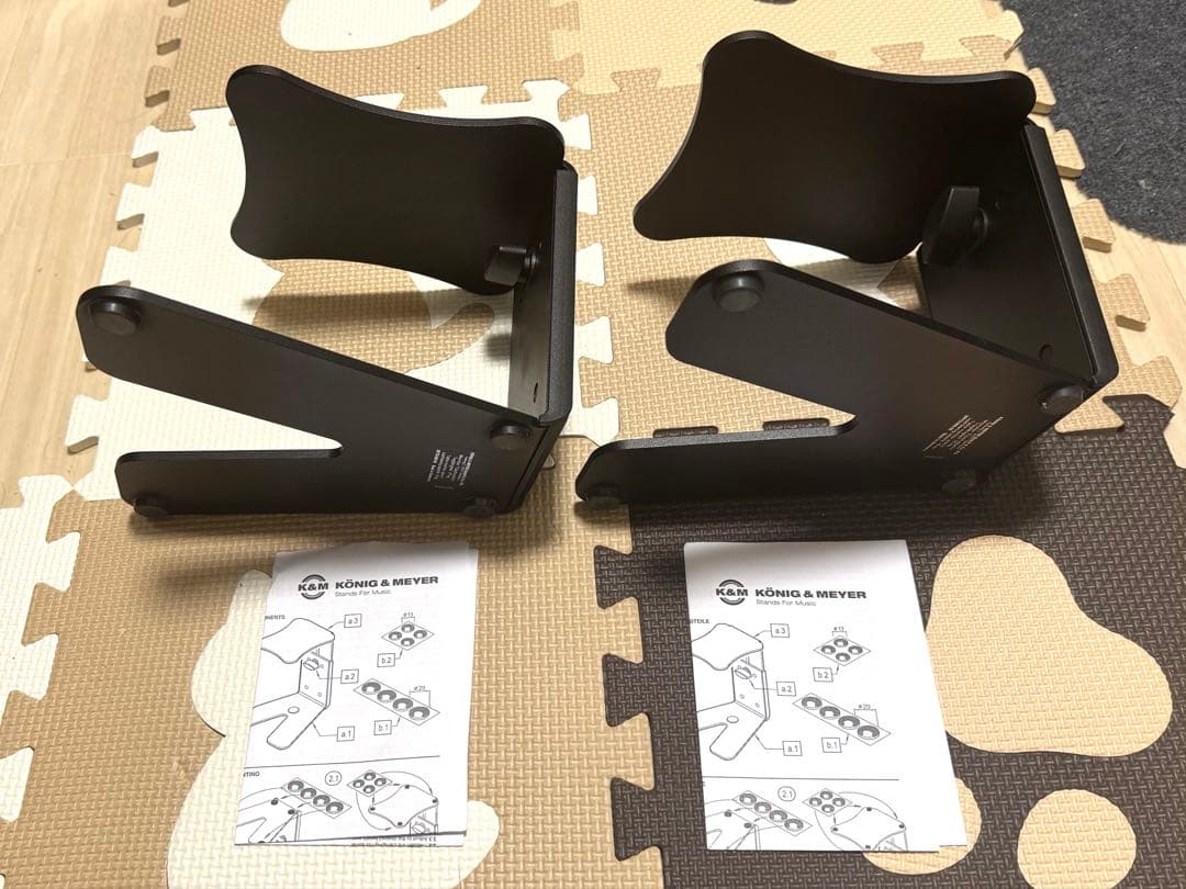 K&M 26772 スピーカースタンド セットPC ペア デスクトップ型