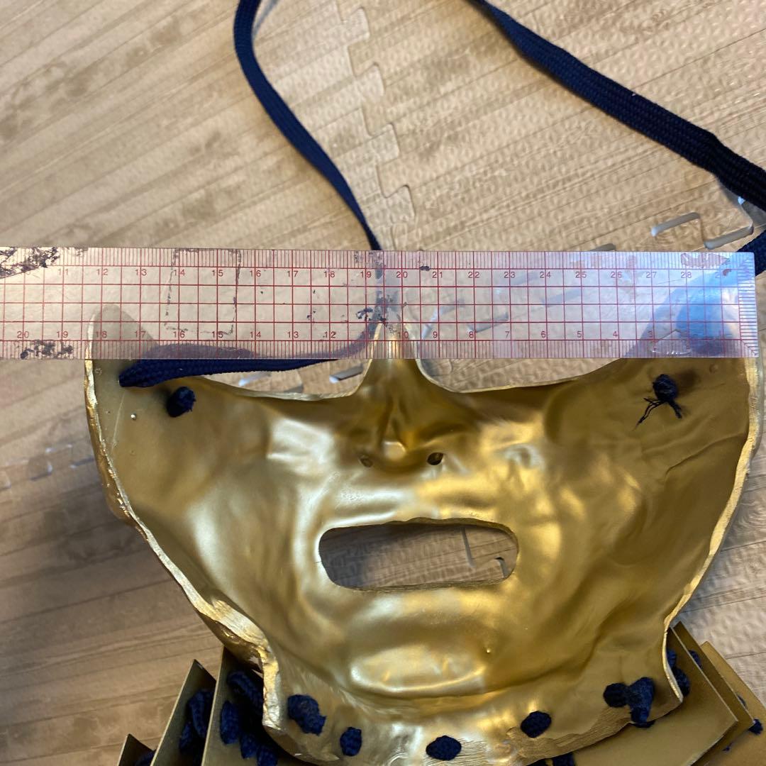 【着用可能】手作り　武具　鎧兜　甲冑　等身大　半頬　面頬　mempo mask