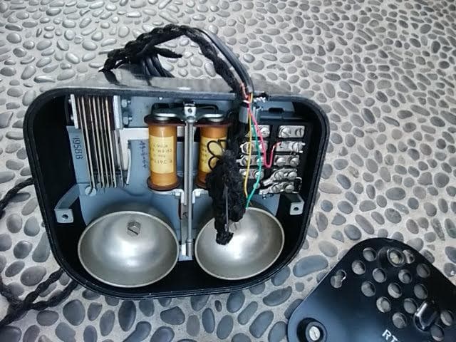 アンティーク ベルギー製 RTT 56 ダイヤル式黒電話