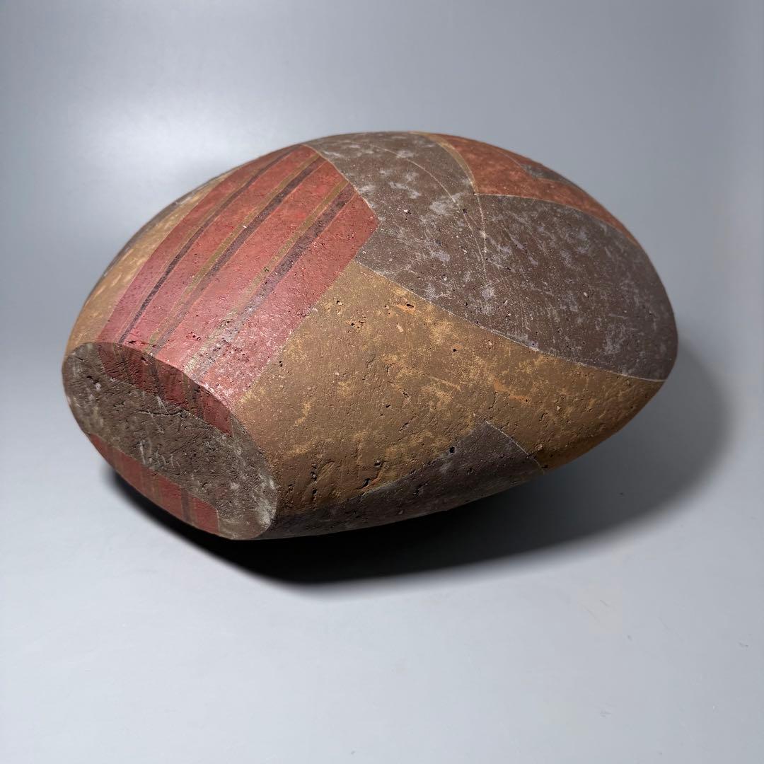 石原祥嗣 本人作 「暗泥彩花器」 高さ39cm 共箱 エントランス オブジェ