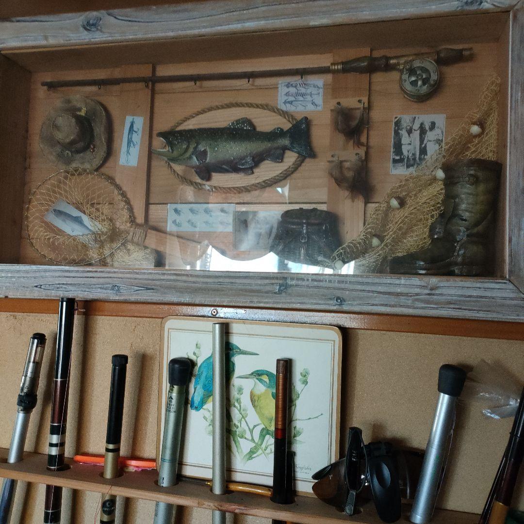 ☆インテリアフィッシング 木製額縁 オブジェ カントリー雑貨