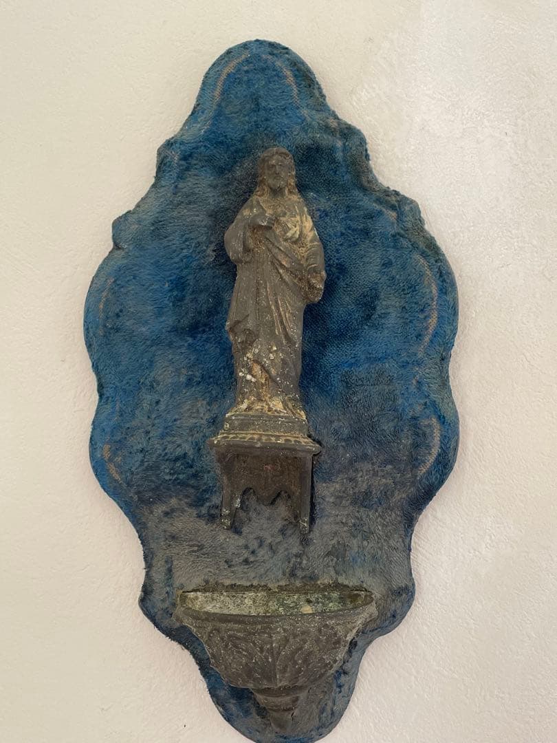 古い キリスト 聖水入れ フランスアンティーク