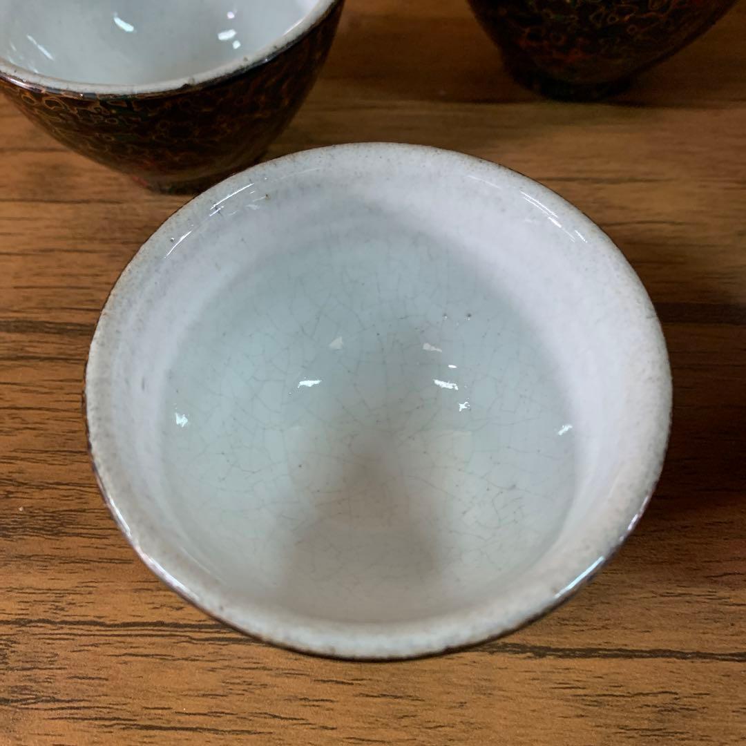 津軽塗 茶道具 唐塗 茶櫃 茶器 茶托 茶筒 セット