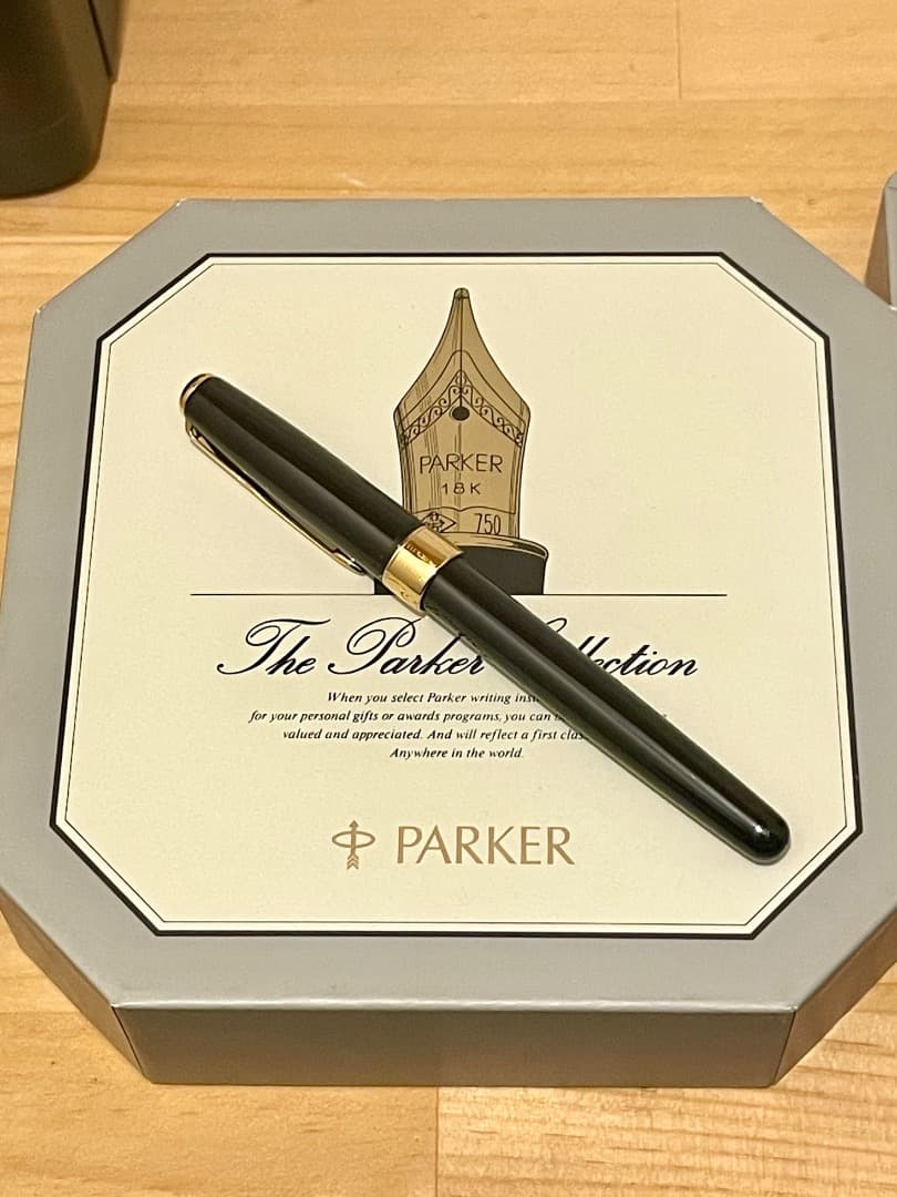 PARKER SONNET 万年筆セット インク付き、18金750