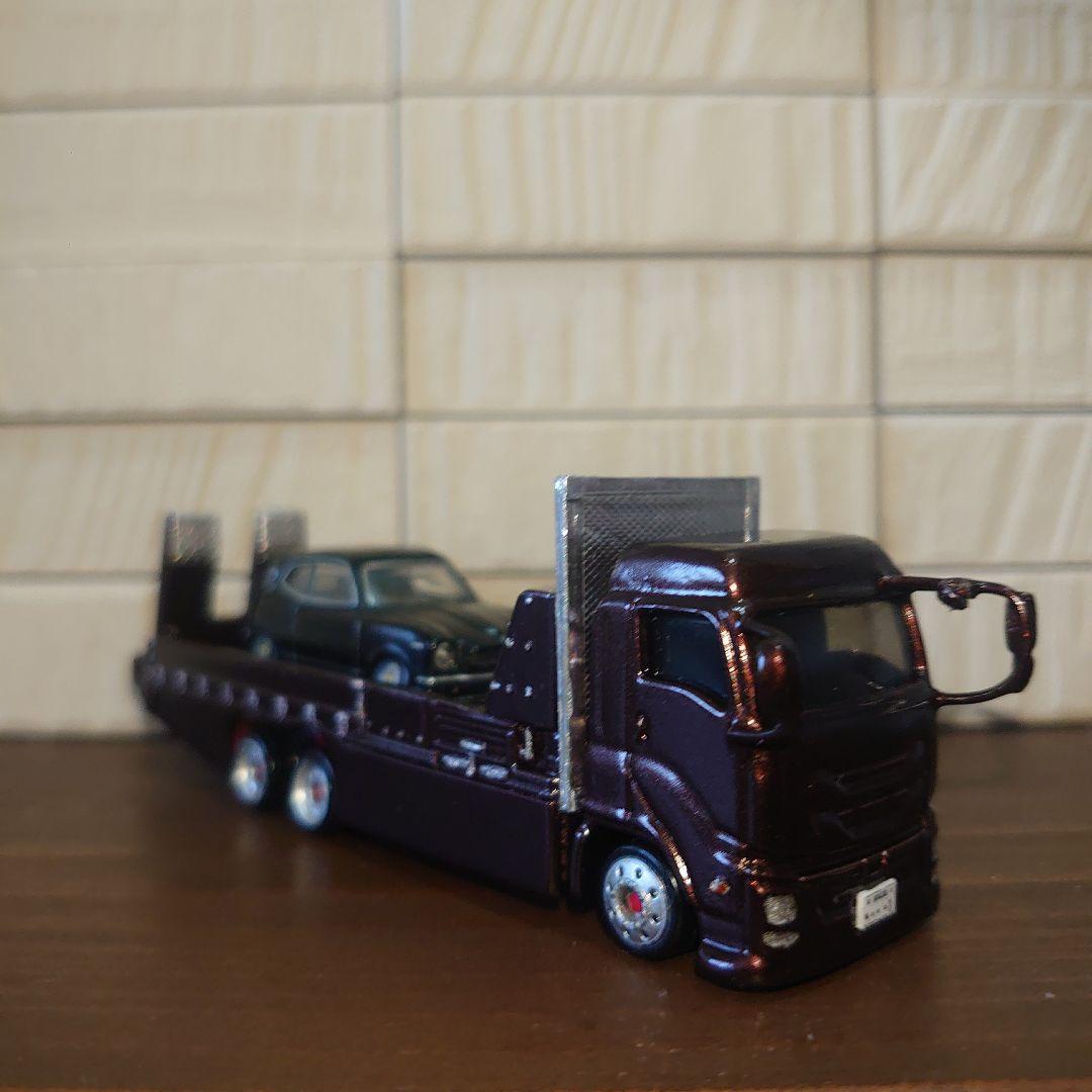 いすゞ　ギガ　デコトラ　積載車　 ロングトミカ 改‼️