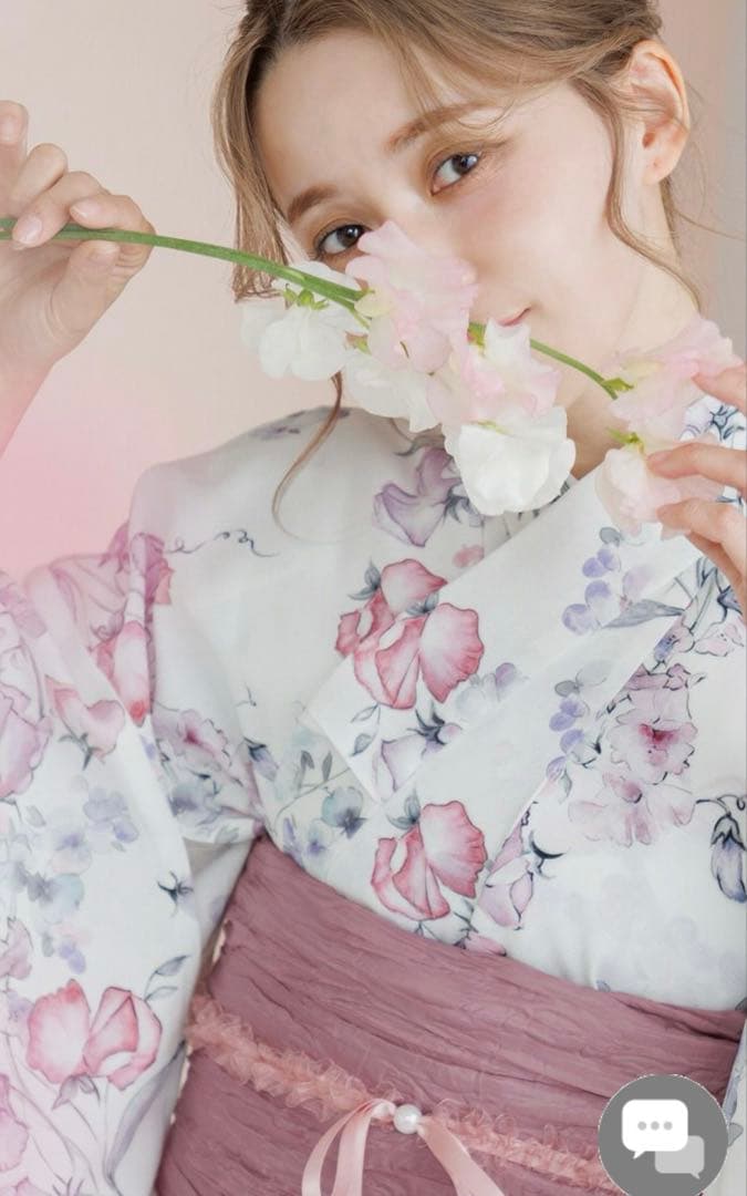 今期完売DITA2025 モデルワンピース浴衣3点セット【そそぐ花筏】