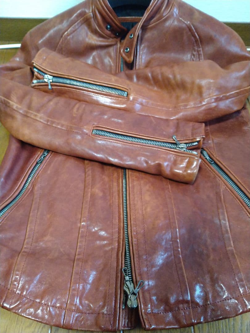 ジャックローズラブメゾン シングルライダースジャケット ホースハイド