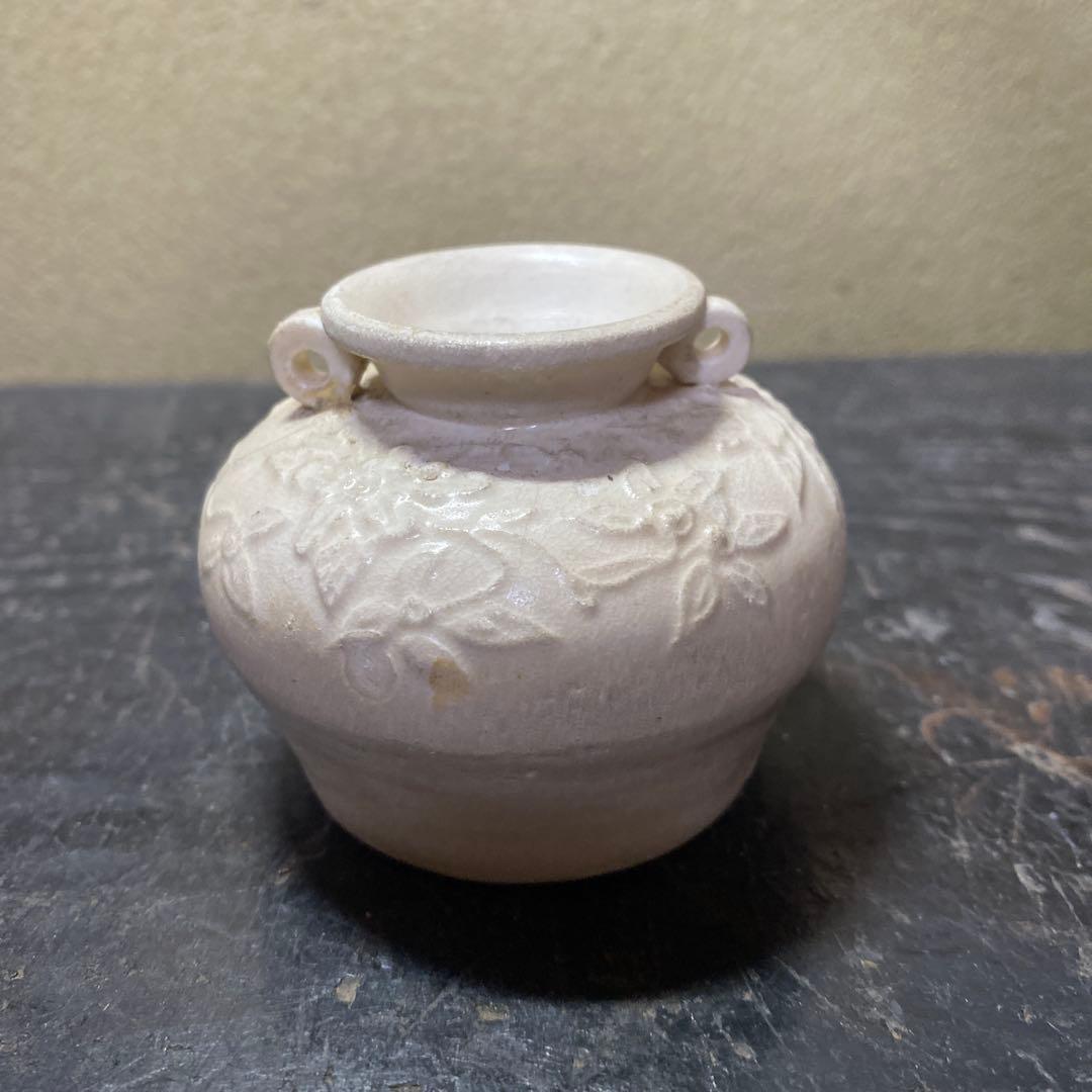 中国美術 古玩 白磁水滴