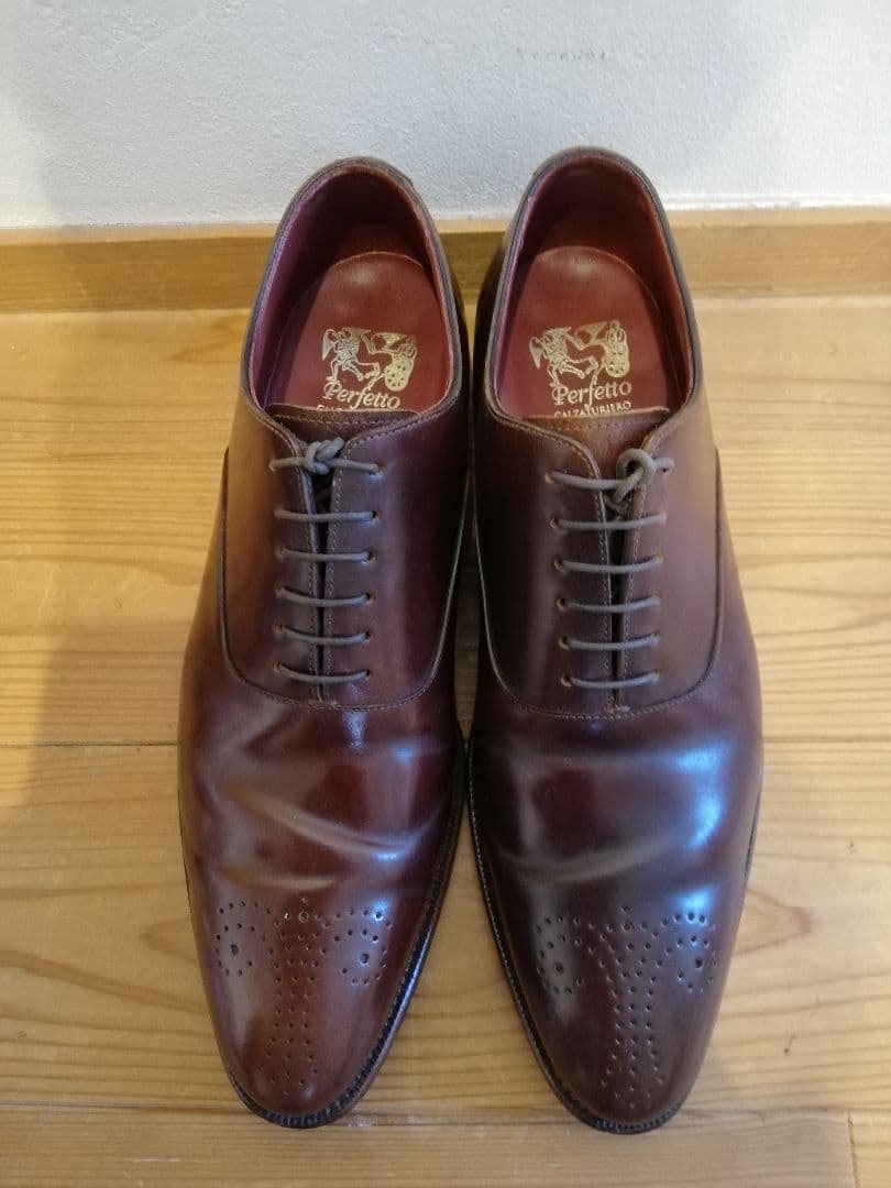 【程度良】ペルフェットperfettoコードバン27cm グッドイヤーウェルト