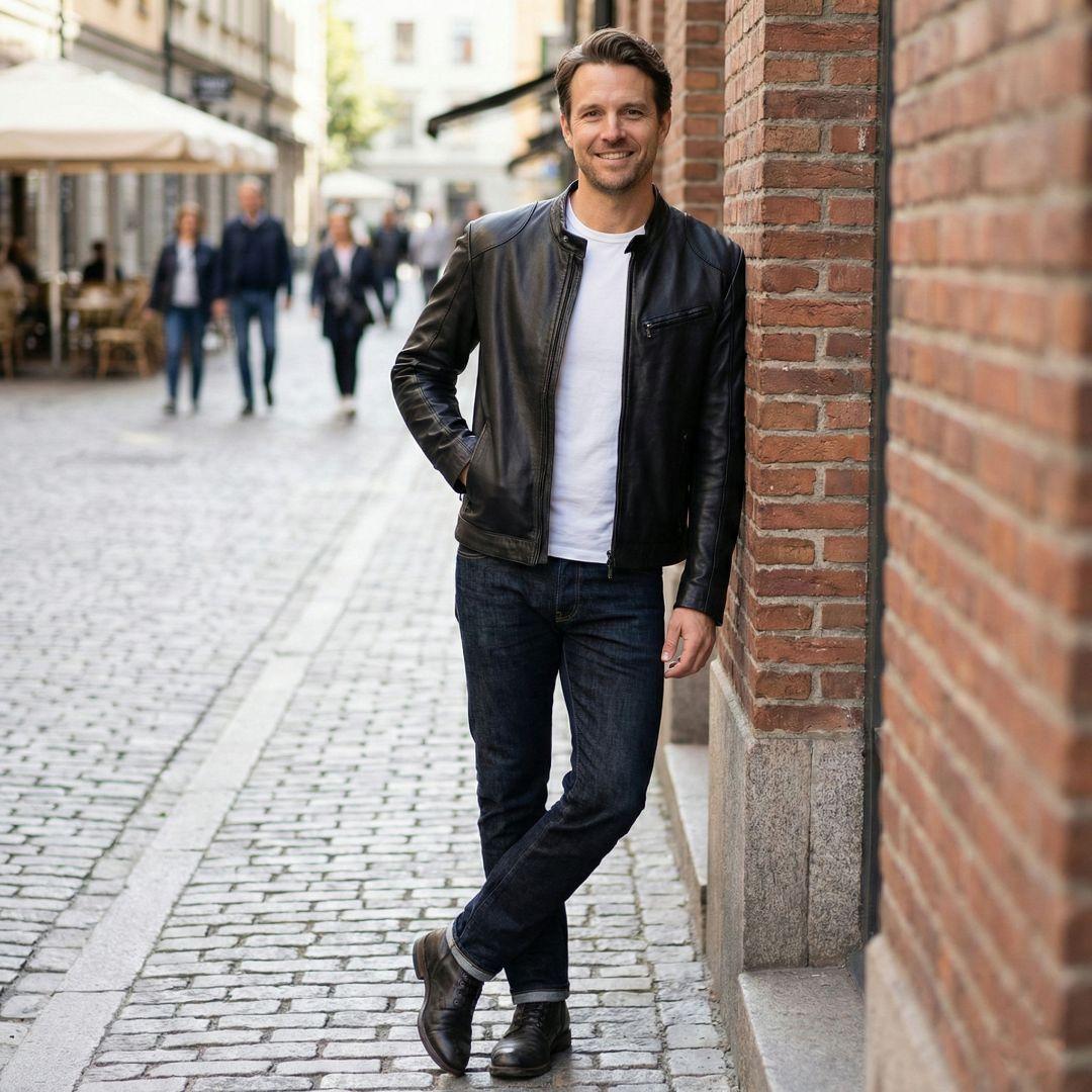 極美品♪インターナショナルギャラリービームス ライダースウォッシュ